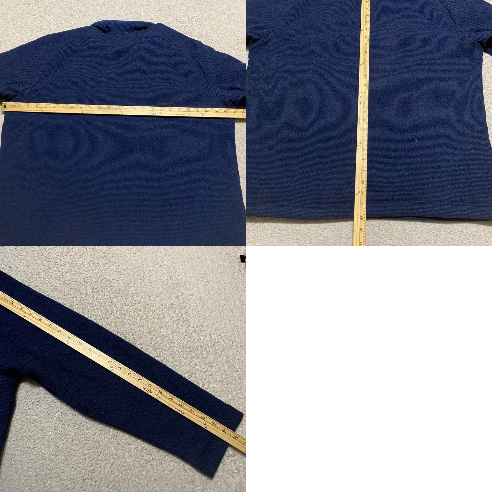 Orvis Orvis Mens XL Sweater Solid Blue 1/2 Zip Pullover Fleece Lined Long Sleeve Size US XL / EU 56 / 4 - 8 Thumbnail