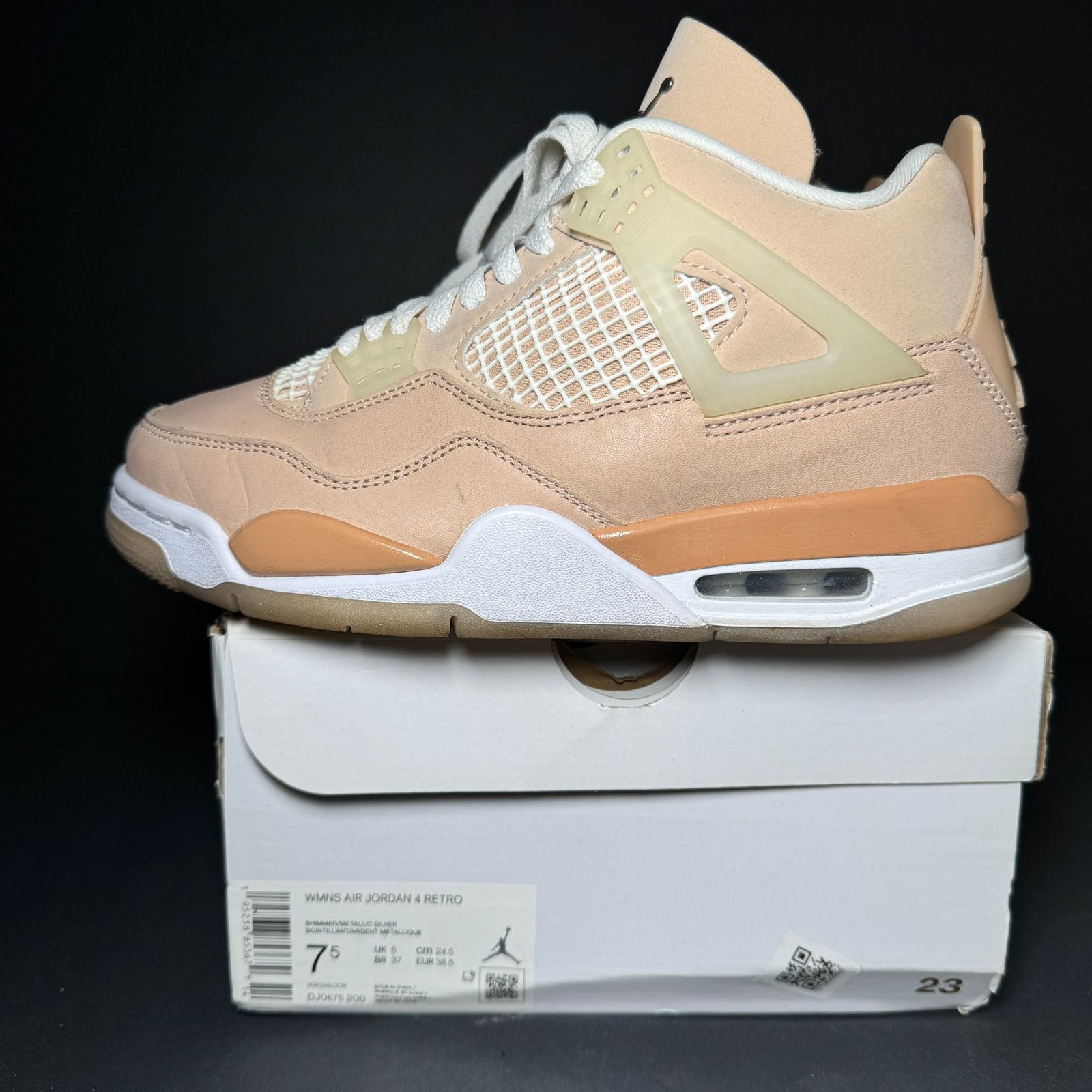 Jordan Brand × Nike Size 7.5 - Wmns Air Jordan 4 Retro Shimmer Women's Shoes Size US 7.5 / IT 37.5 - 8 Thumbnail
