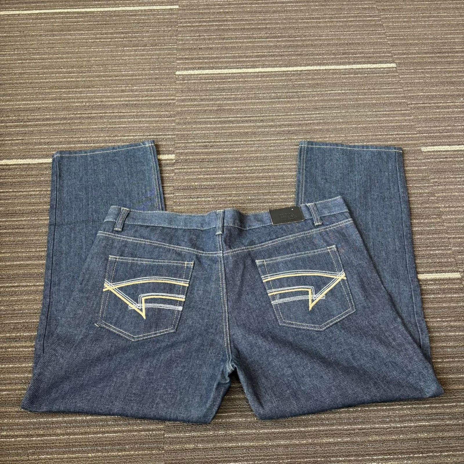 JNCO × Vintage Vintage 90s Y2k Blue Baggy Moda Jeans Denim Jeans Size US 42 / EU 58 - 2 Thumbnail