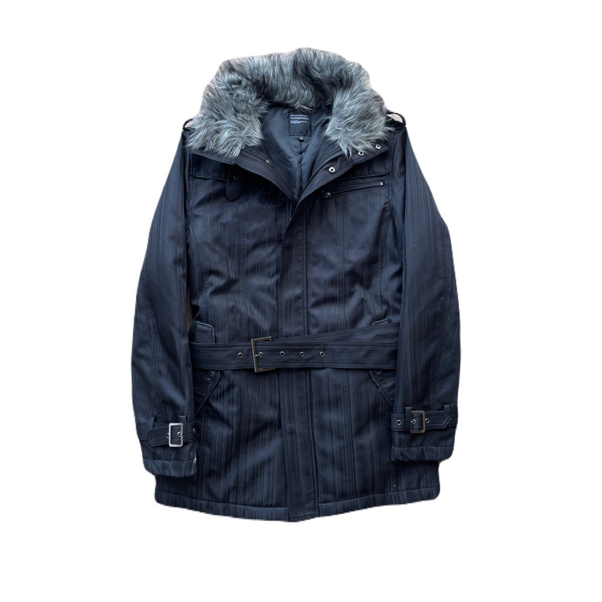 If Six Was Nine 2000s Japanese archive Vkei Fur Belted Gimmic Jacket Y2K Size US S / EU 44-46 / 1 - 2 Thumbnail