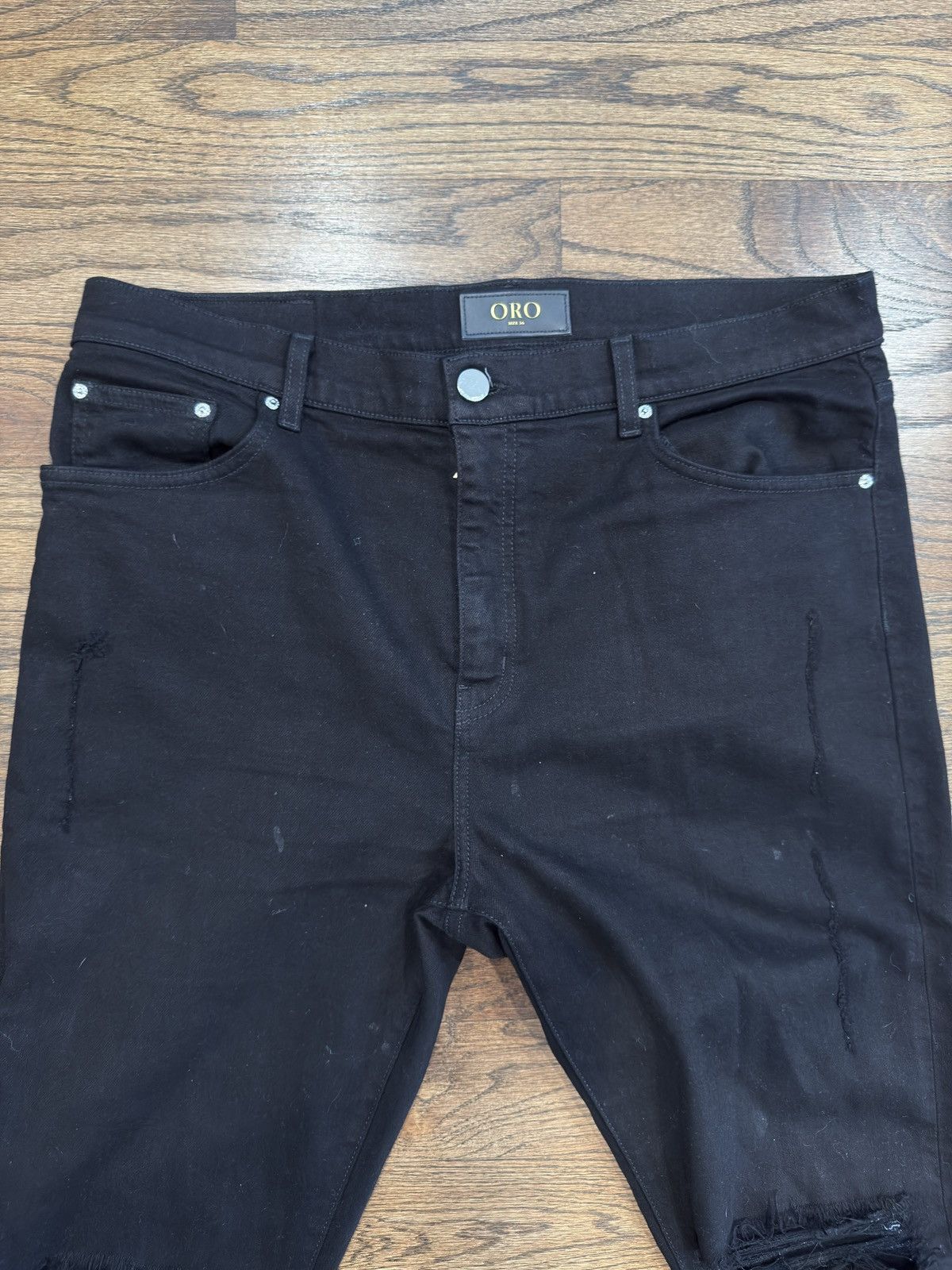 Oro Los Angeles Oro Los Angeles THE CLASSIC BLACK DENIM 34x32 Size US 34 / EU 50 - 4 Thumbnail