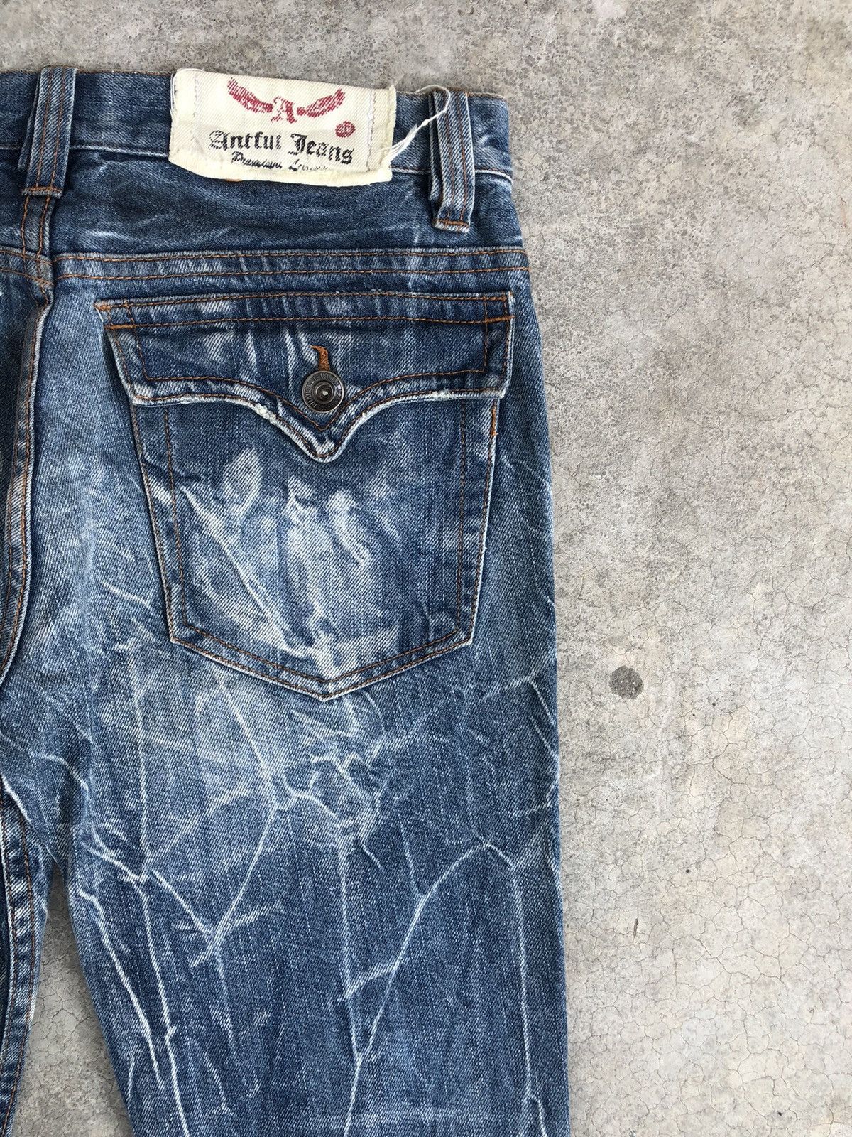If Six Was Nine Japanese Antfui Flared Jeans Distressed Jeans Size US 31 - 11 Thumbnail