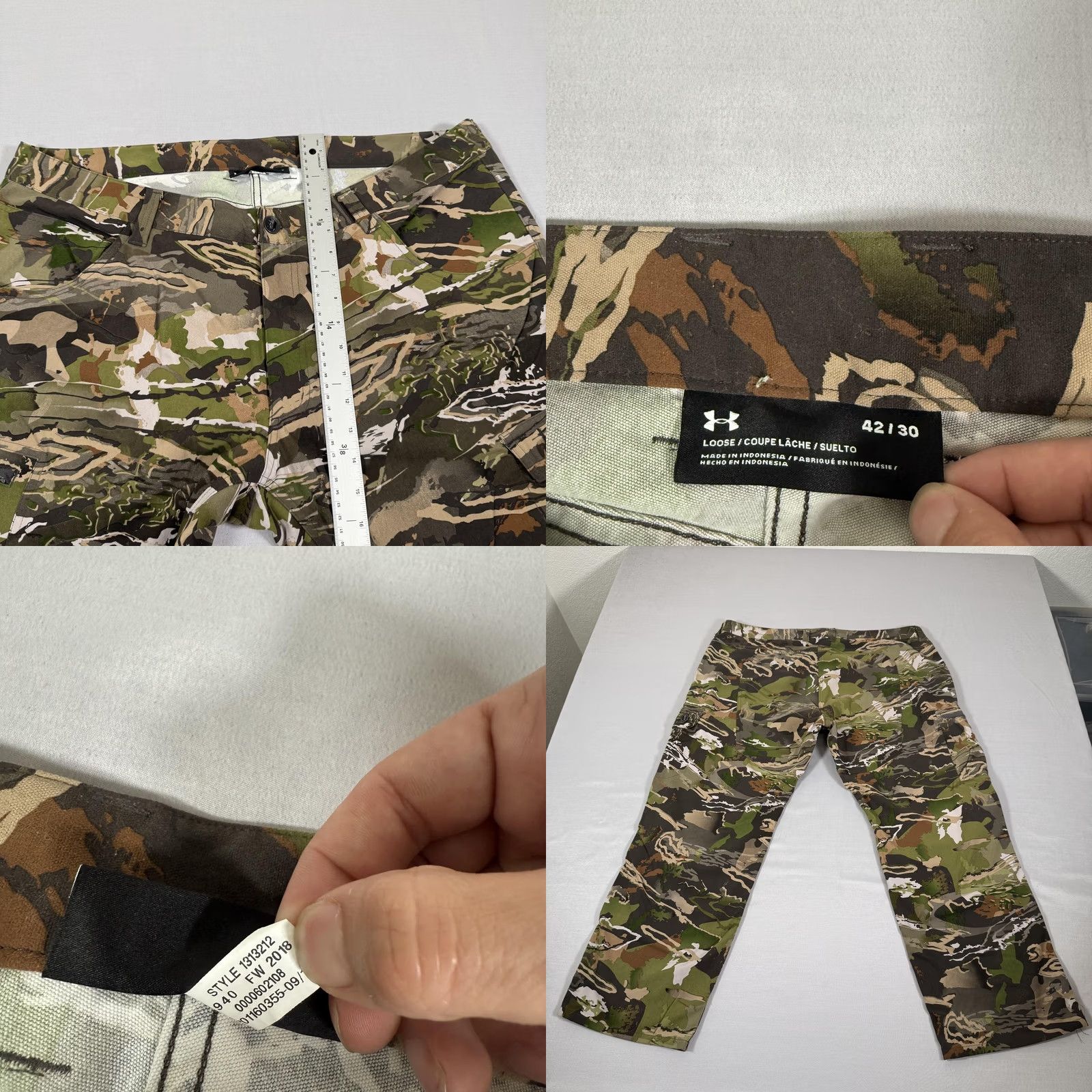 Under Armour Under Armour Pants Mens 42x30 Field Ops Barren Camo Hunting Loose Fit Outdoor Size US 42 / EU 58 - 8 Thumbnail