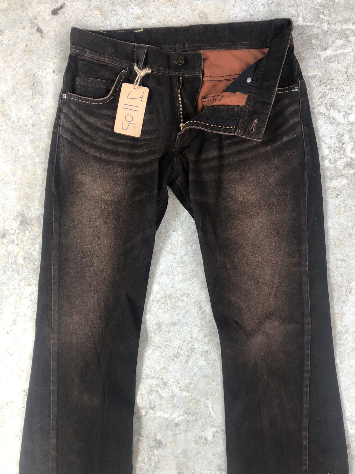Lee Japanese Lee Flared Jeans Distressed Jeans Suede Size US 32 / EU 48 - 3 Thumbnail