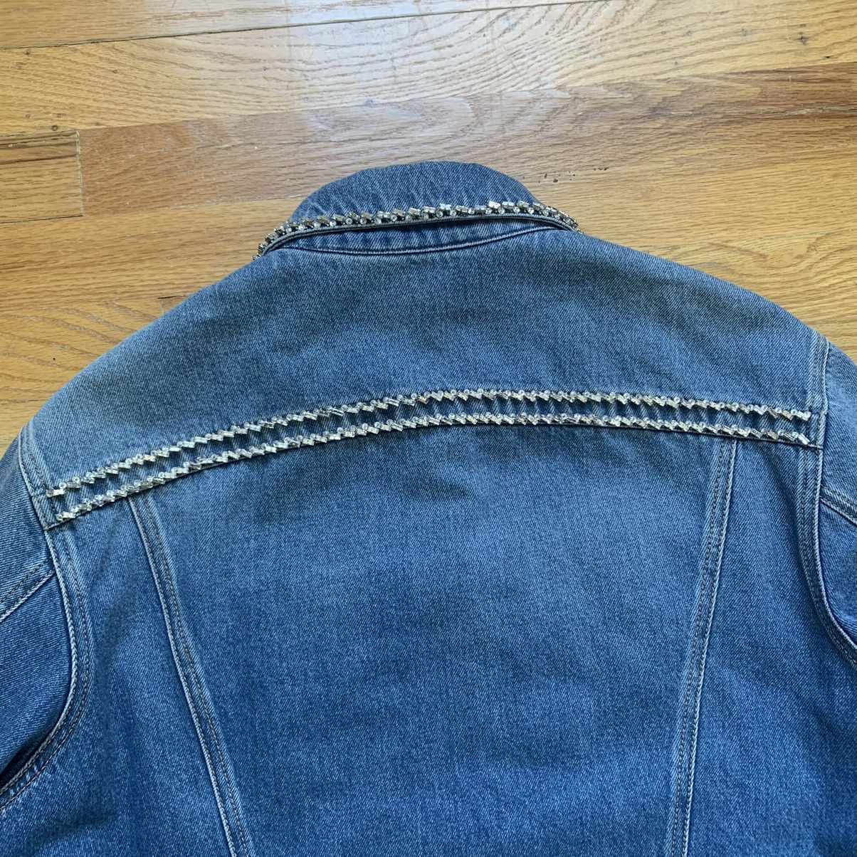 Prada FW2018 Swarovski Crystal Embellished Denim Trucker Jacket Size US M / EU 48-50 / 2 - 5 Thumbnail