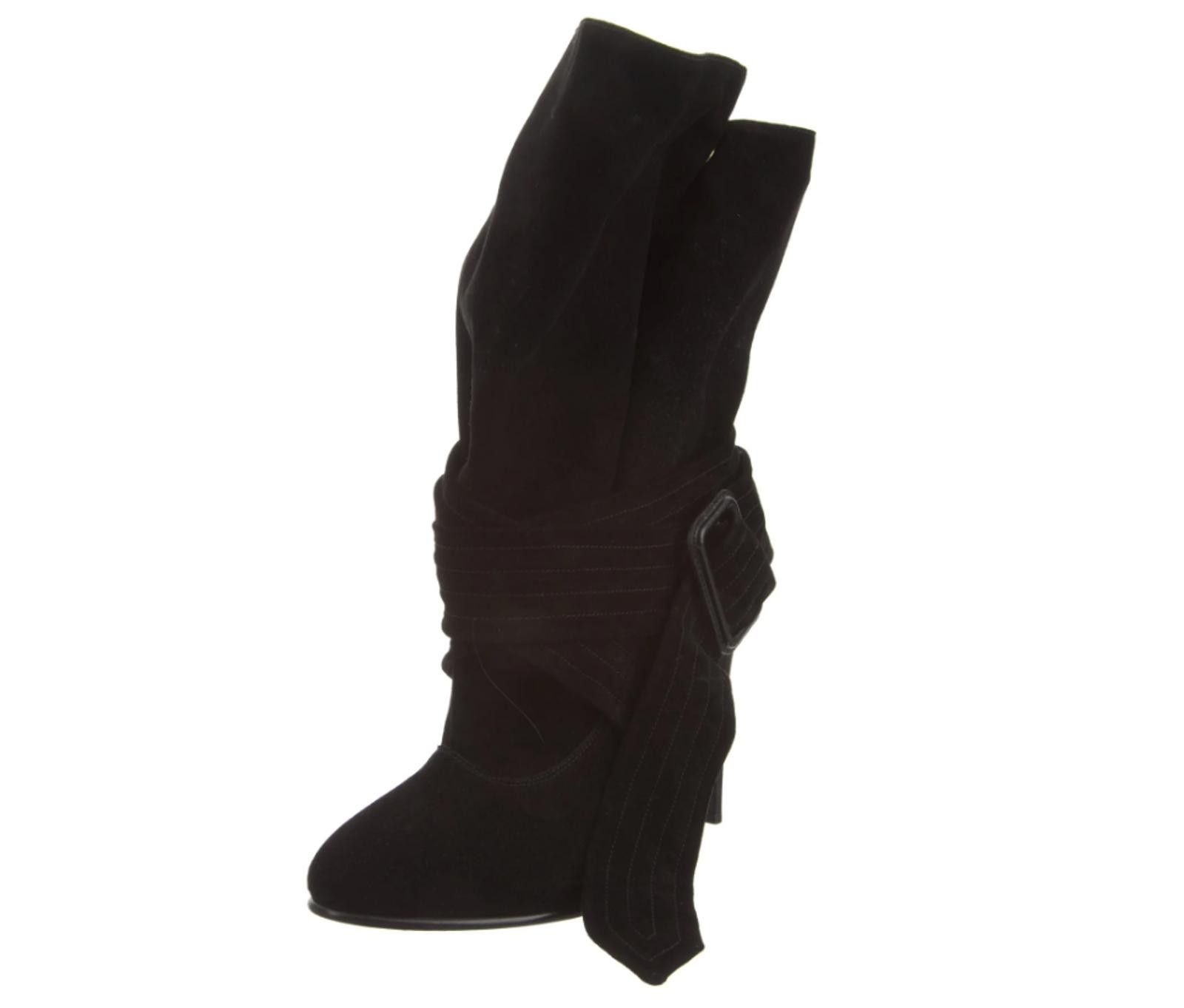 Burberry Burberry Suede Stiletto Ankle Boots w/buckle, Sz US8.5 Size US 8.5 / IT 38.5 - 2 Thumbnail