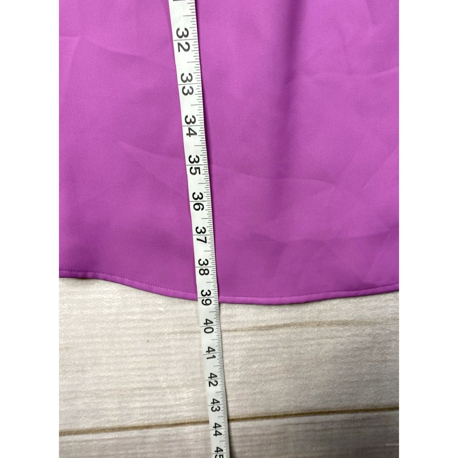 Worthington Worthington Tunic Mini Dress Womens XL Purple V Neck Sleeveless Pleated Casual Dress Size XL / US 12-14 / IT 48-50 - 4 Thumbnail