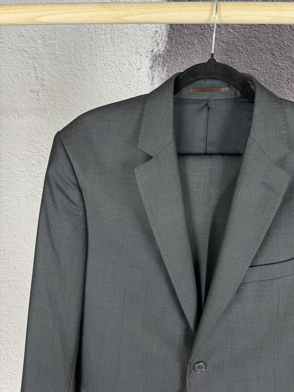 Nazareno Gabrielli BNWT Nazareno Gabrielli 2 pcs Panda grey 2 button wool suit Size 44R - 4 Thumbnail