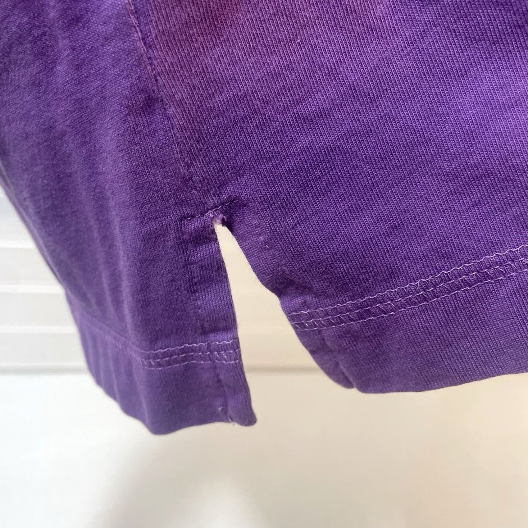 Old Navy VINTAGE? No. Old Navy Long Sleeve Shirt Women L Purple Knit Pullover Wide Neck Side Slits 704755-05 Size L / US 10 / IT 46 - 4 Thumbnail
