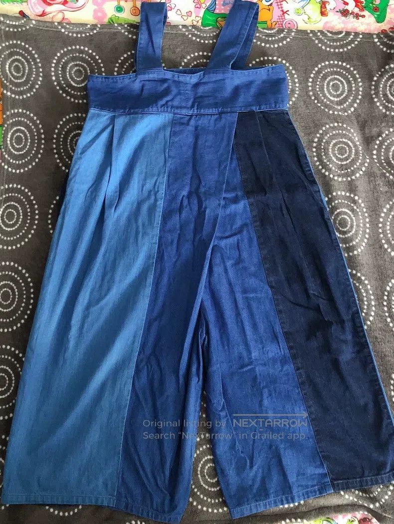 Kapital Kapital Stitched denim bib pants Size 42" / US 20 - 4 Thumbnail