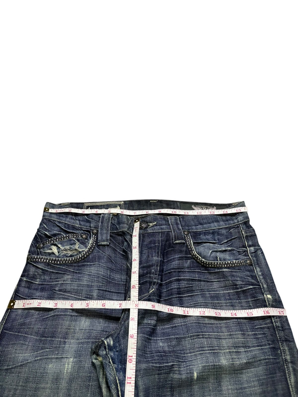 Rock & Republic Vintage Rock & Republic Distressed Bootcut Flare Jeans Size 31" - 12 Thumbnail