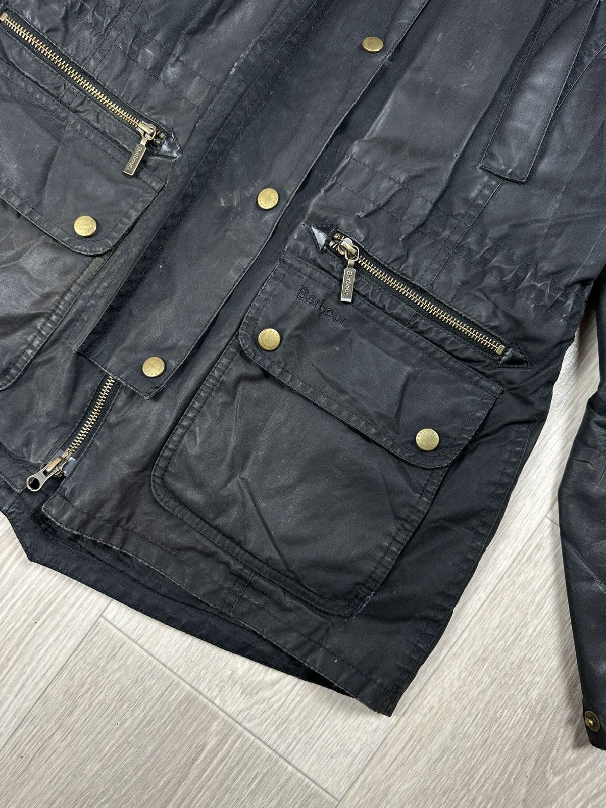 Barbour Barbour Waxed Jacket Kelsall Parka Fur Hooded Distressed Size M / US 6-8 / IT 42-44 - 8 Thumbnail