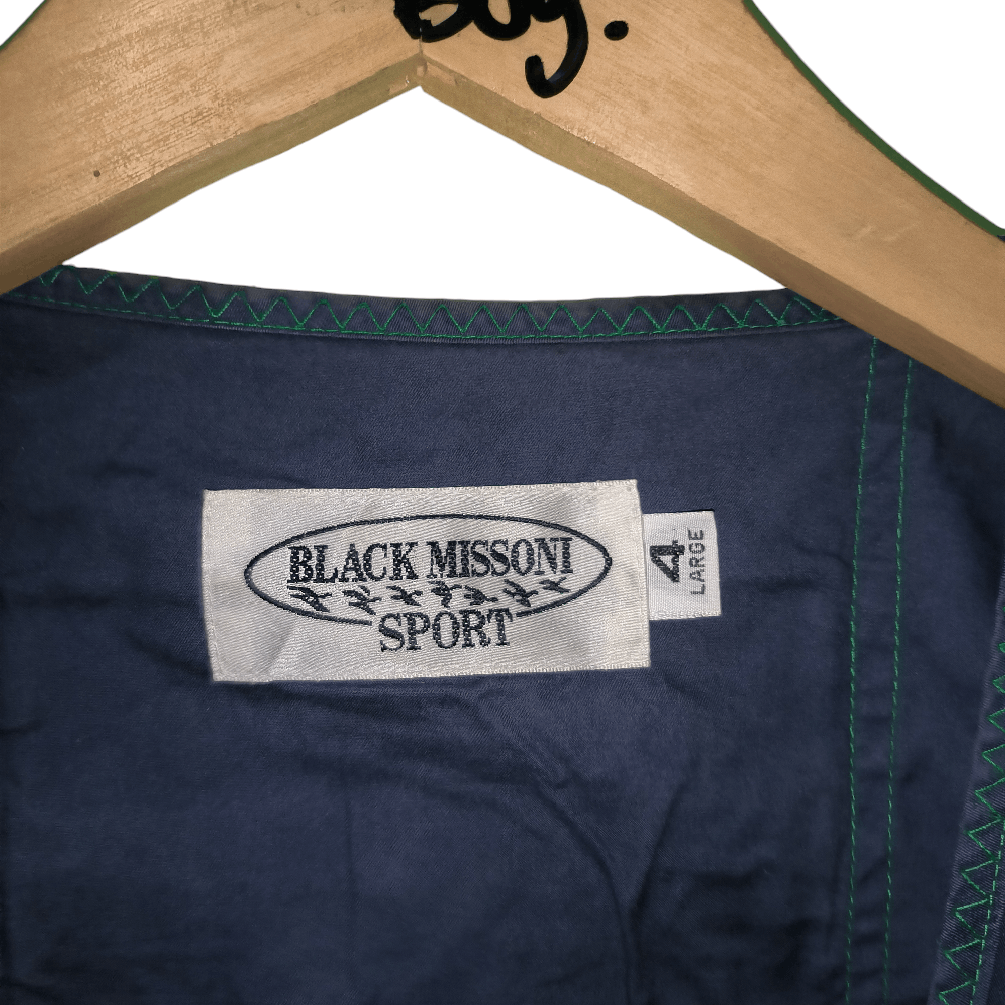 Missoni × Vintage Vintage Black Missoni Sport Vest Size US L / EU 52-54 / 3 - 6 Thumbnail