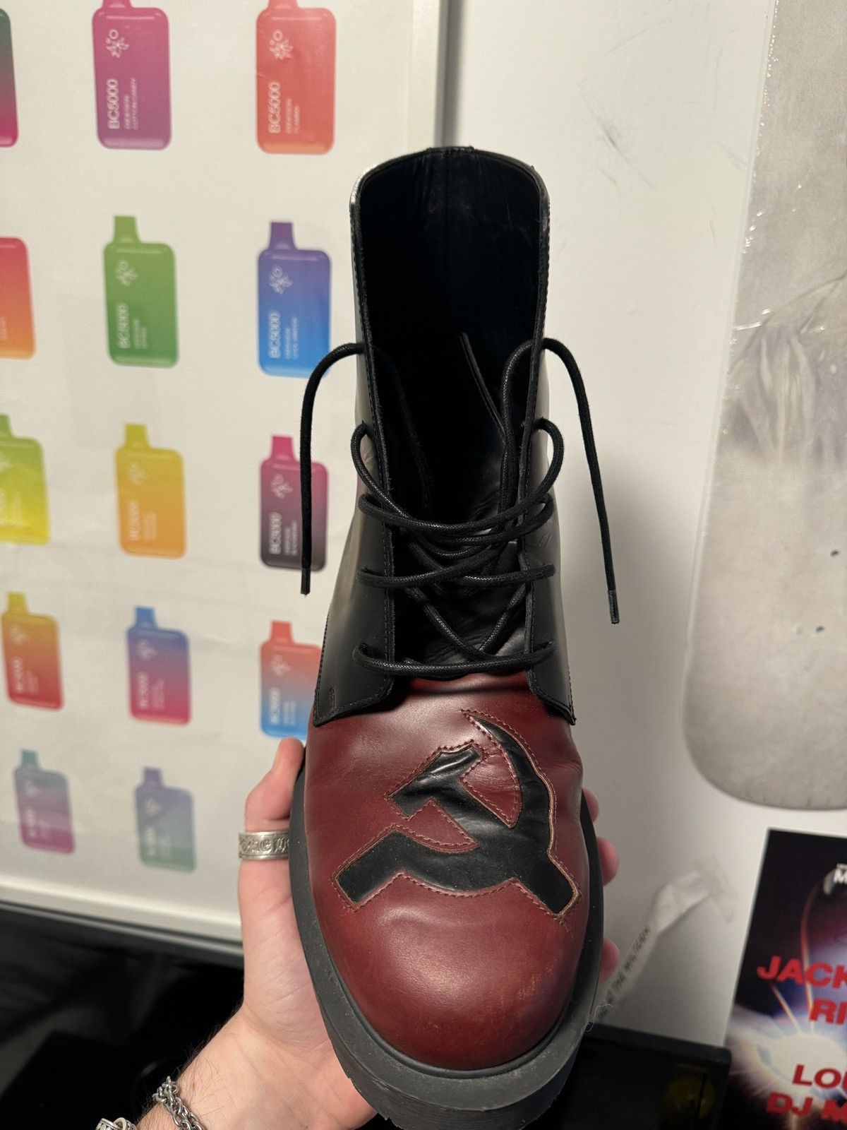 Enfants Riches Deprimes Enfants riches deprimes hammer and sickle boot Size US 11 / EU 44 - 13 Thumbnail