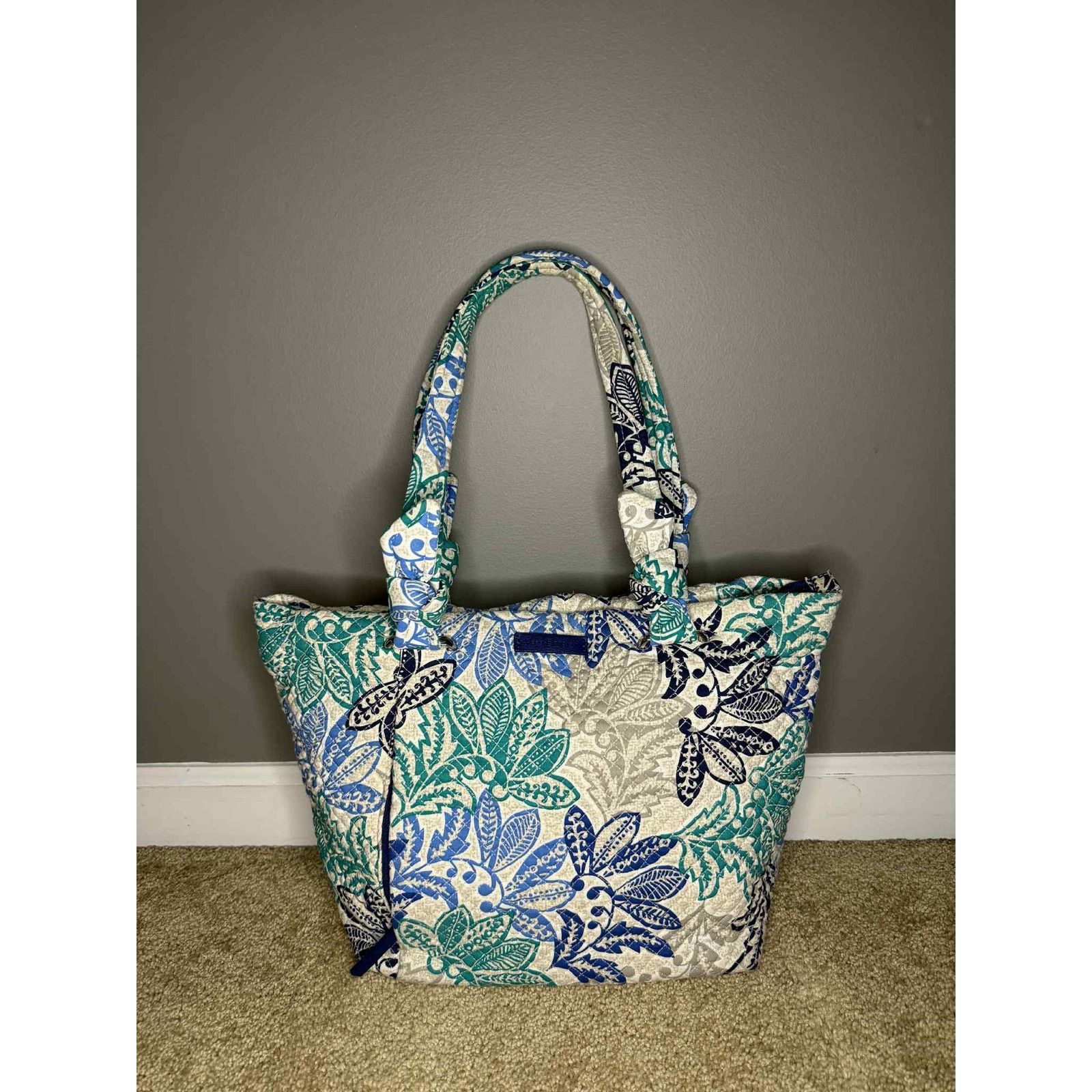 Vera Bradley Vera Bradley Cotton Hadley East West Tote Bag Santiago Size ONE SIZE - 6 Thumbnail
