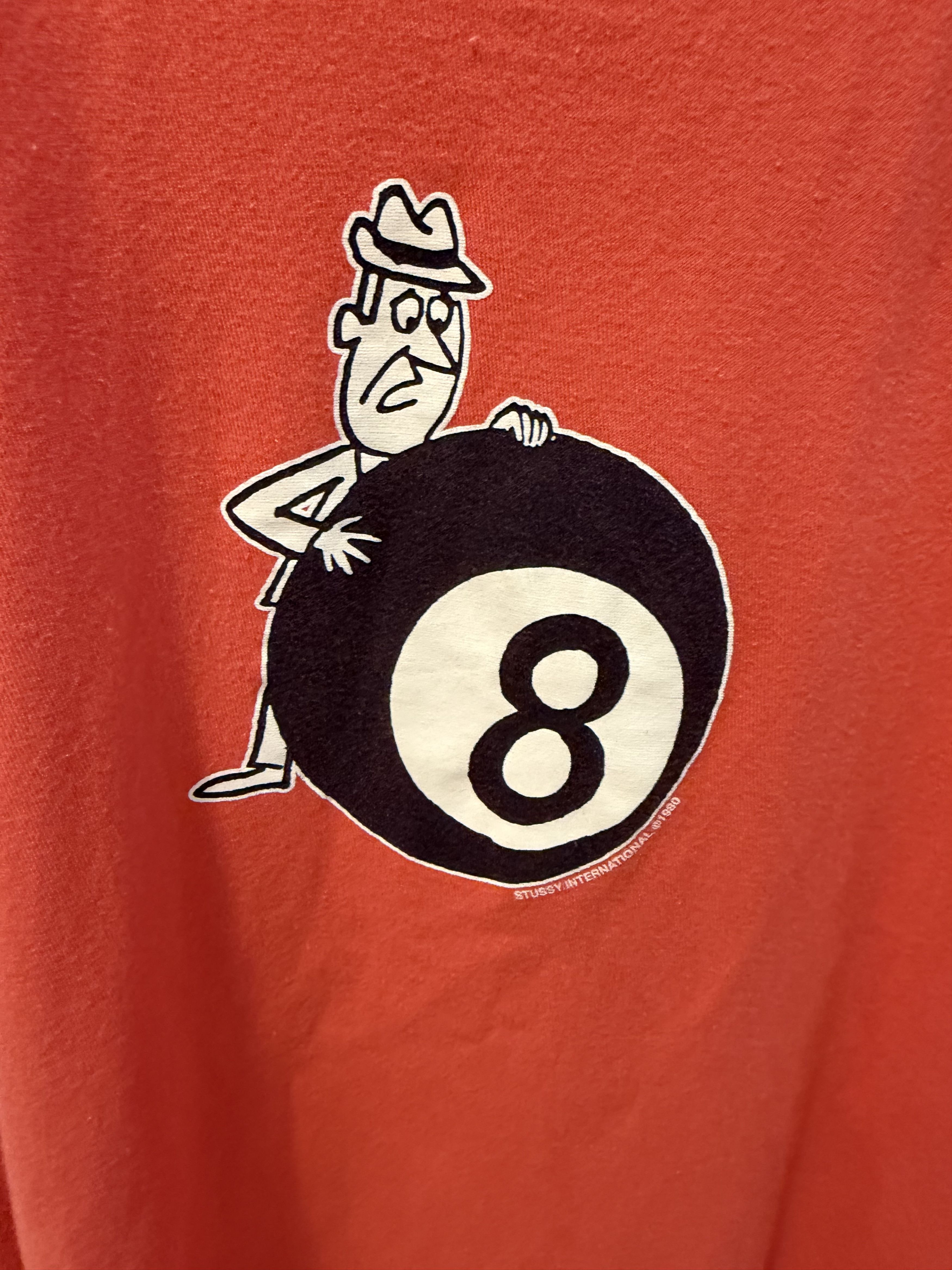 Stussy Stüssy 8-Ball Graphic Tee | Red | Classic Archive Design Size US M / EU 48-50 / 2 - 3 Thumbnail