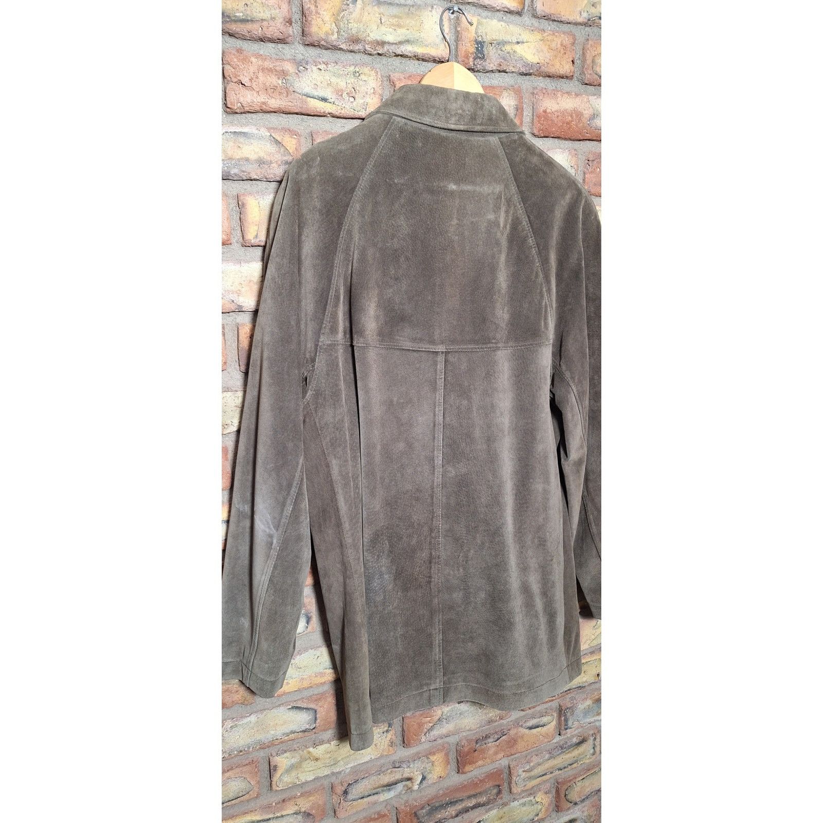 Other Newport Harbor- Olive Suede Jacket- men's size S- 4 button- Size US S / EU 44-46 / 1 - 2 Thumbnail