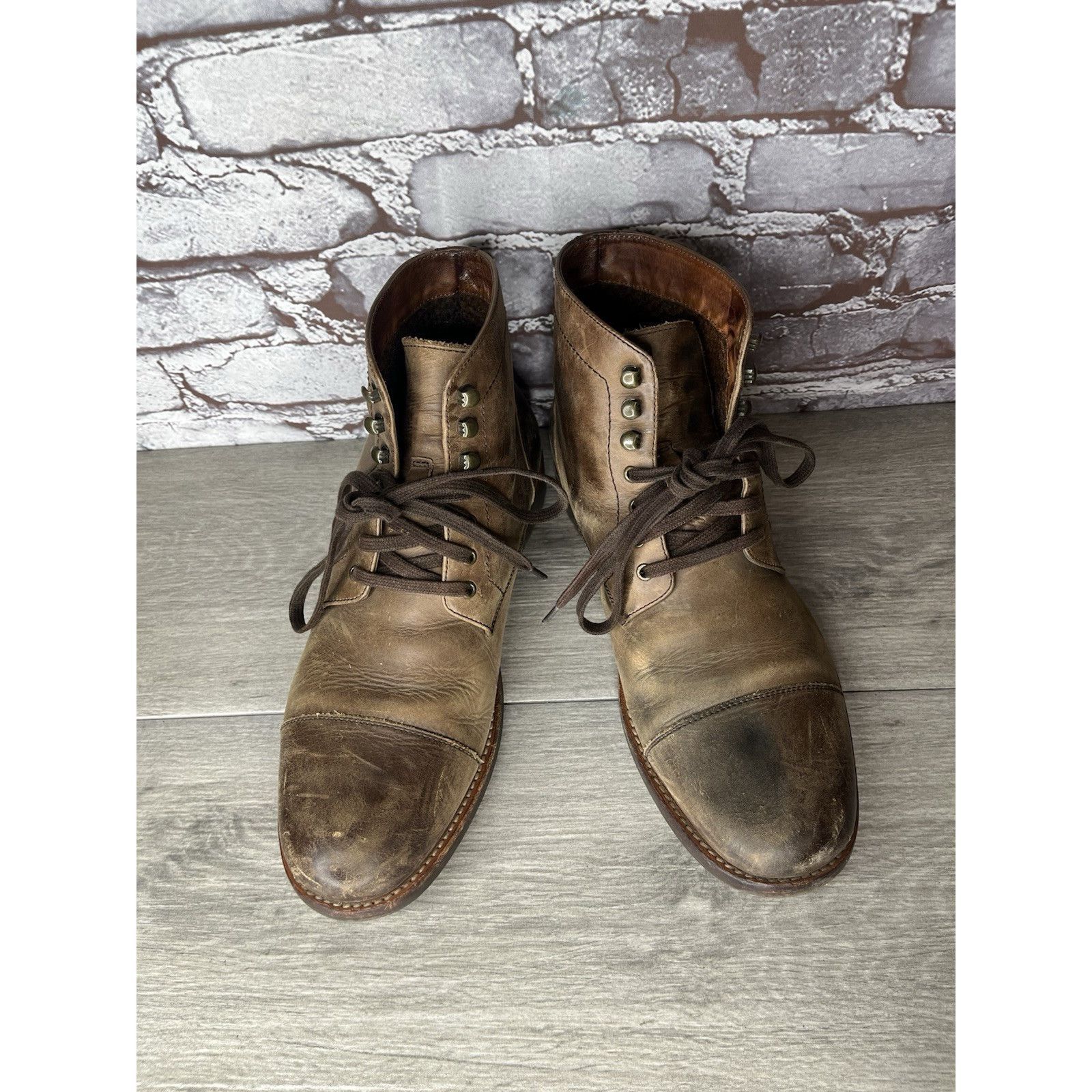 Warfield & Grand Warfield And Grand Mesa Brown Leather Lace Up Chukka Boots M Size US 8.5 / EU 41-42 - 10 Thumbnail