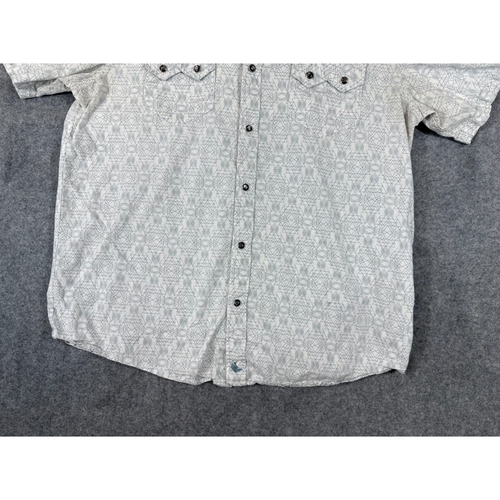 Cody James Cody James Shirt Mens L White Western Pearl Snap Regular Fit Short Sleeve Shirt Size US L / EU 52-54 / 3 - 4 Thumbnail