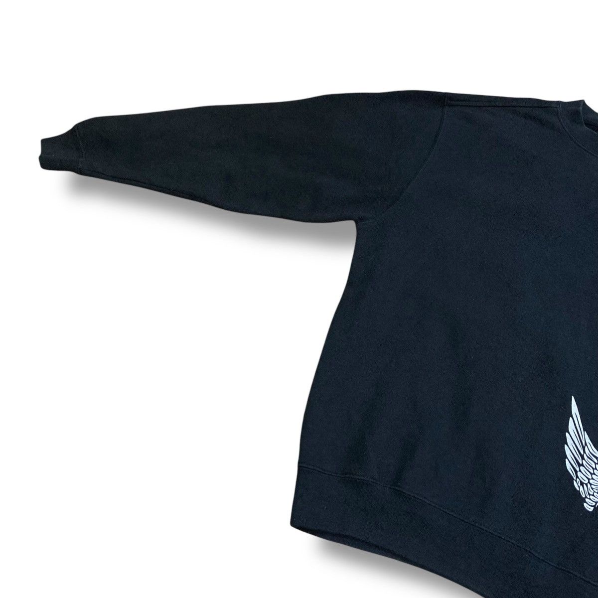 Le Grande Bleu (L.G.B.) 🇯🇵 Y2K ALL IS VANITY WORDING DRAGON SWEATSHIRT Size US L / EU 52-54 / 3 - 4 Thumbnail