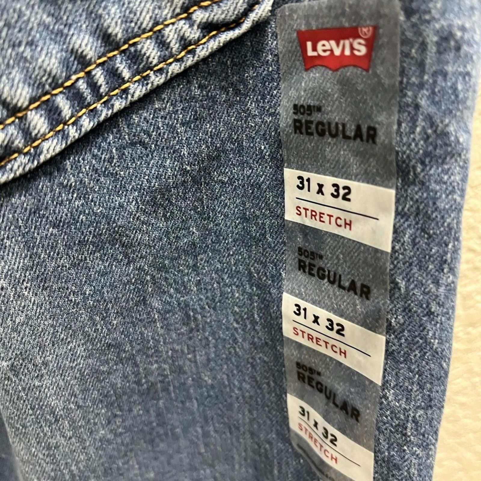 Levi's Levi's 505 Jeans Men W31 L32 Blue Denim Straight Leg Regular Size US 31 - 9 Thumbnail
