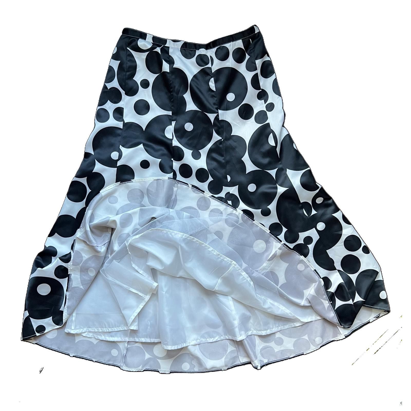 Venus Venus Y2K B&W Mod Dot Skirt Size 36" / US 14 / IT 50 - 5 Thumbnail