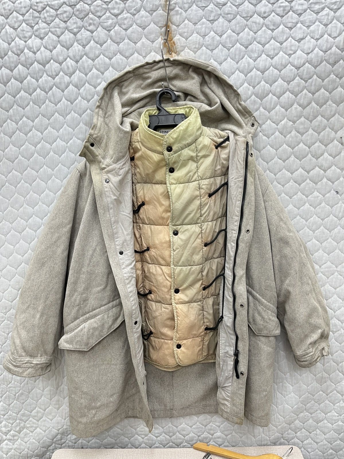 Stone Island 🔥🔥🔥STEALS VTG STONE ISLAND AW1998 LONG COAT Size US L / EU 52-54 / 3 - 2 Thumbnail