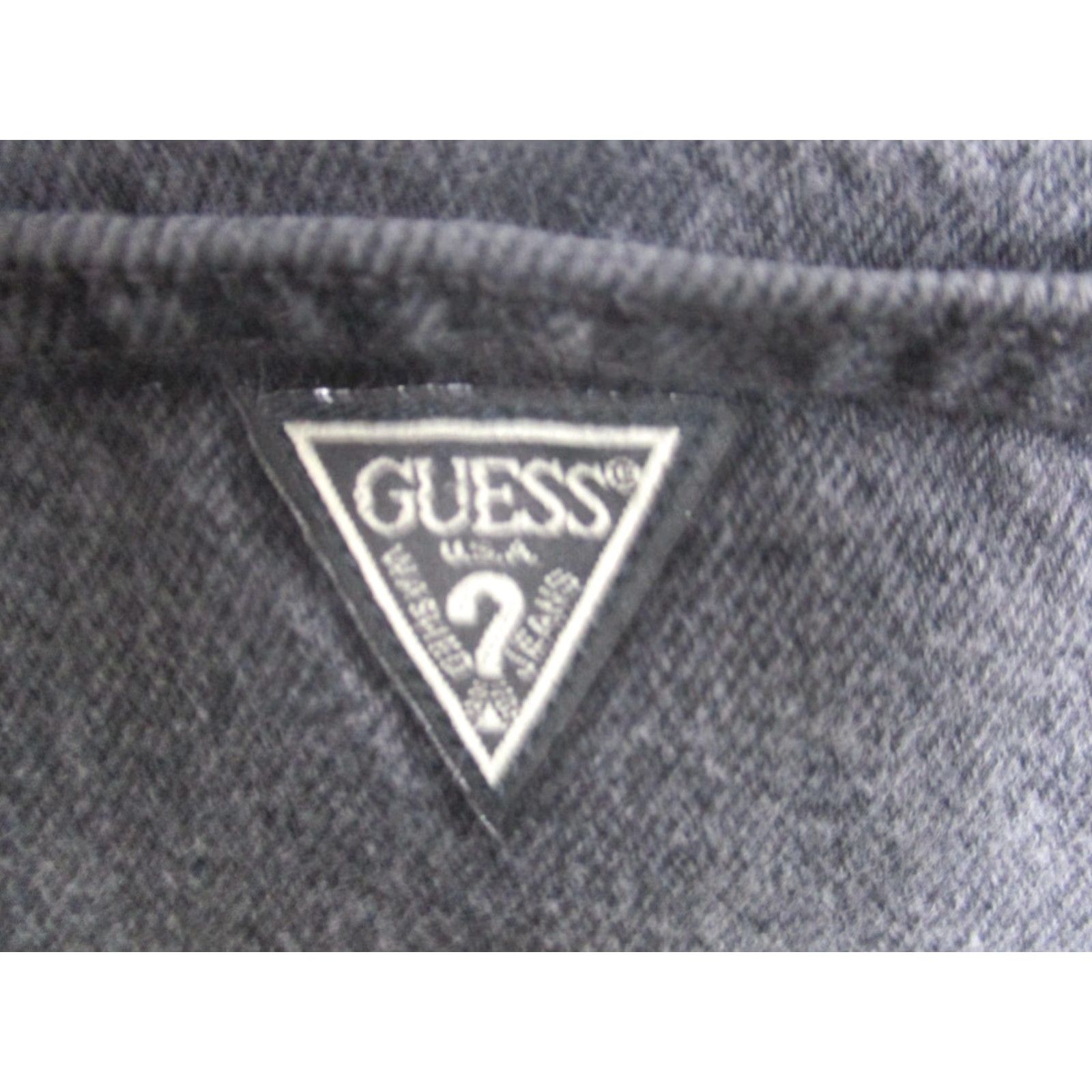 Guess VINTAGE Guess Jeans Mens 34x32 Gray High Rise Straight Denim Made USA 90s Size US 34 / EU 50 - 7 Thumbnail