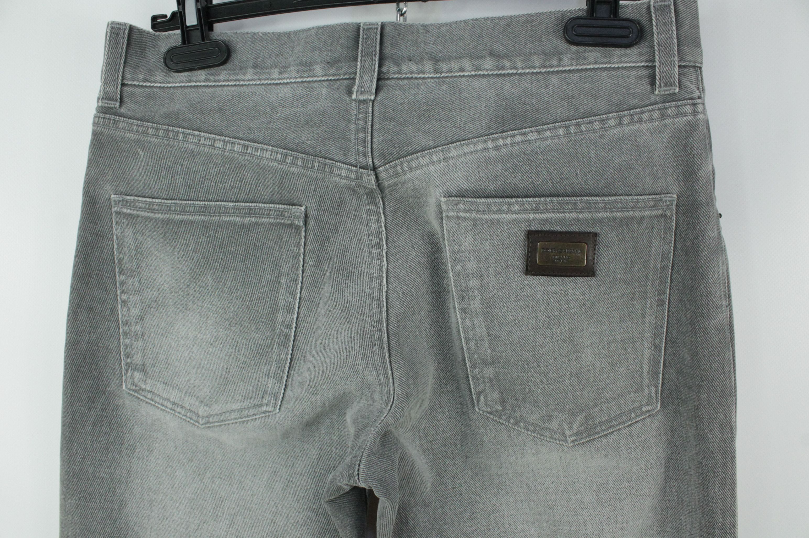 Dolce & Gabbana Dolce & Gabbana Straight Fit Gray Denim Jeans Men's Size US 28 / EU 44 - 5 Thumbnail