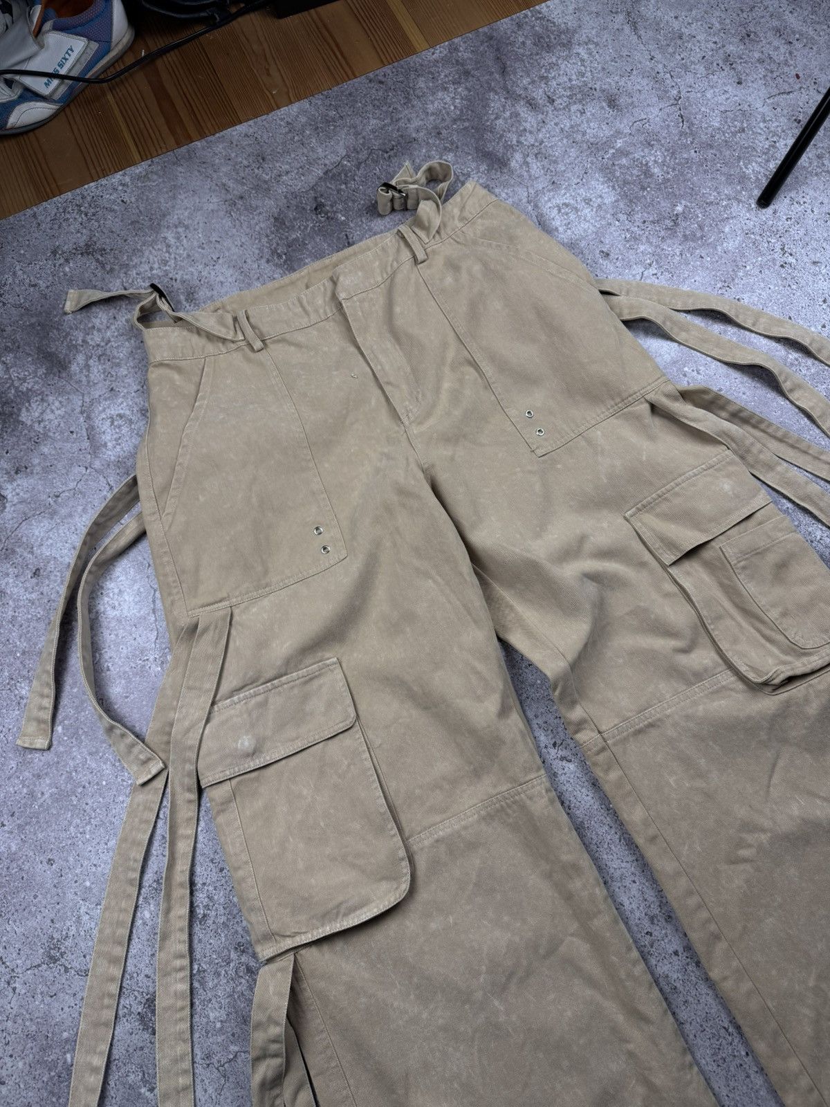 Japanese Brand Vintage Cargo Junya Style Baggy Bondage Pants Y2K Japan vibe Size 34" / US 12 / IT 48 - 5 Thumbnail