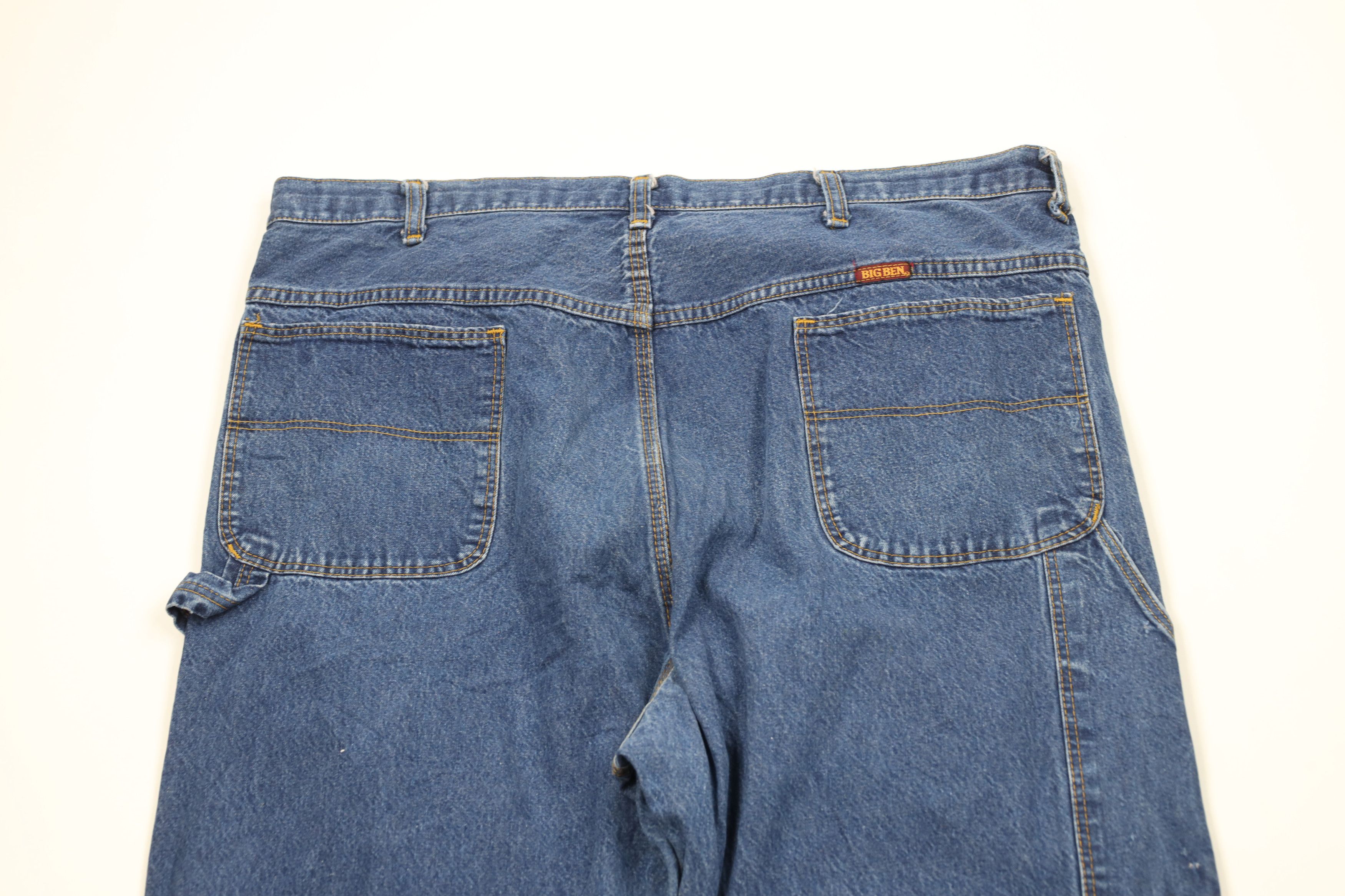 Vintage Vintage 90s Streetwear Workwear Wide Leg Dungaree Jeans USA Size US 42 / EU 58 - 11 Thumbnail