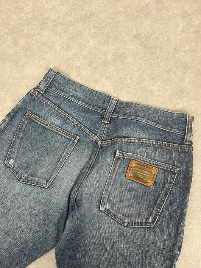Dolce & Gabbana 2000s Dolce & Gabbana Blue Slim Denim Jeans Size US 30 / EU 46 - 8 Thumbnail