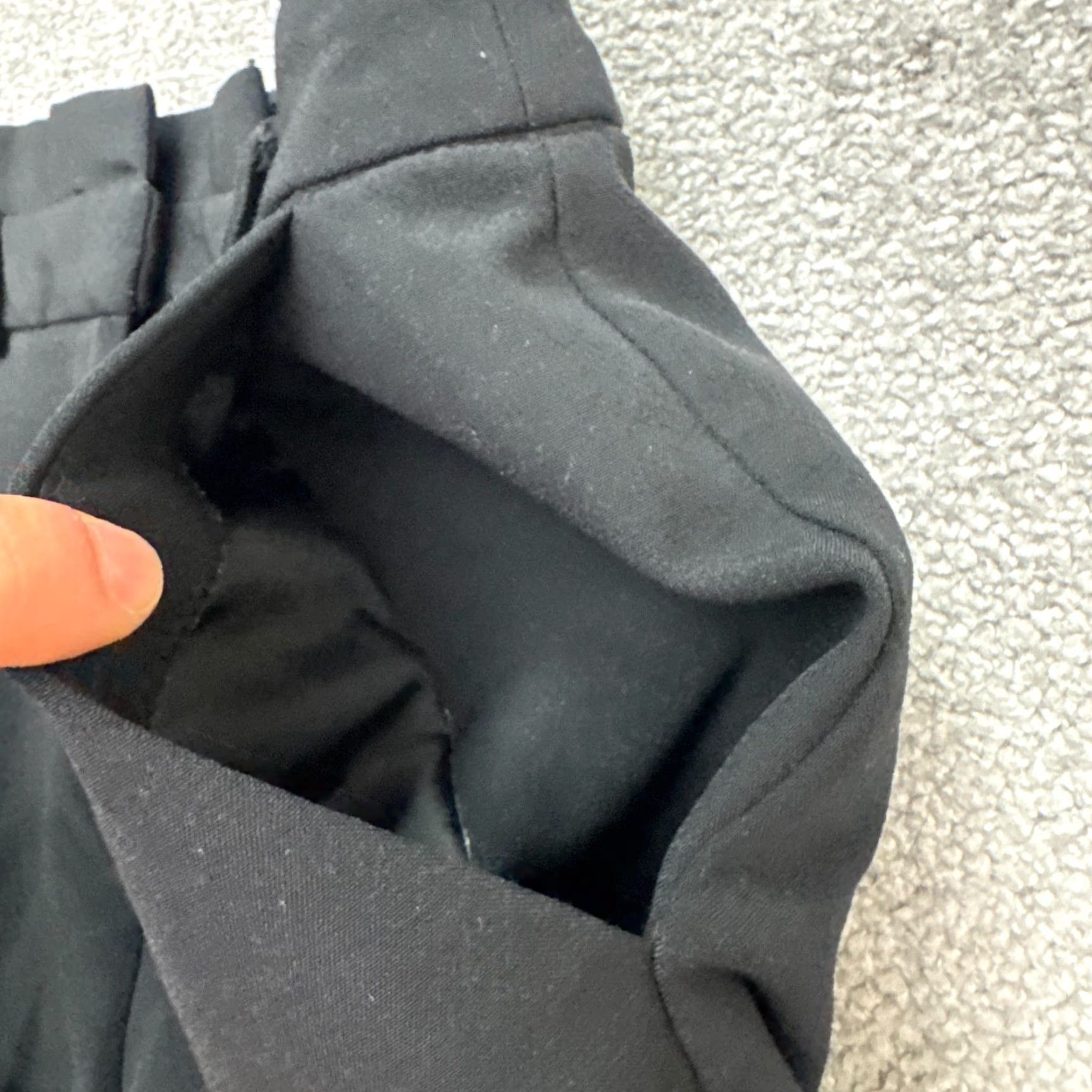 Topshop Topshop Pants Womens 6 Black Paperbag Tapered High Rise Pleated Front Size 28" / US 6 / IT 42 - 6 Thumbnail