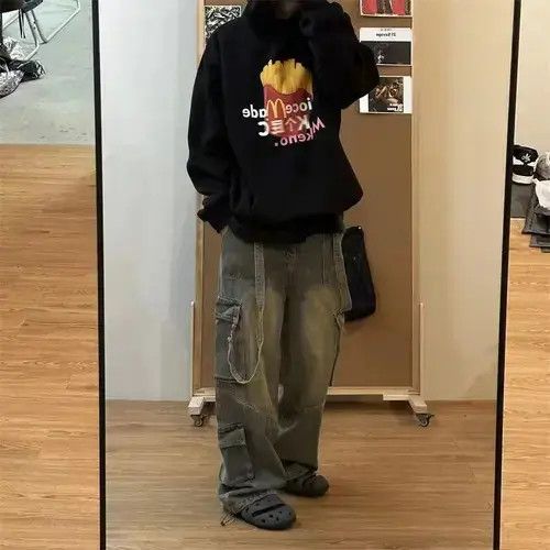 Japanese Brand × Jean Vintage washed multi-pocket rare wide leg jeans Size US 32 / EU 48 - 3 Thumbnail