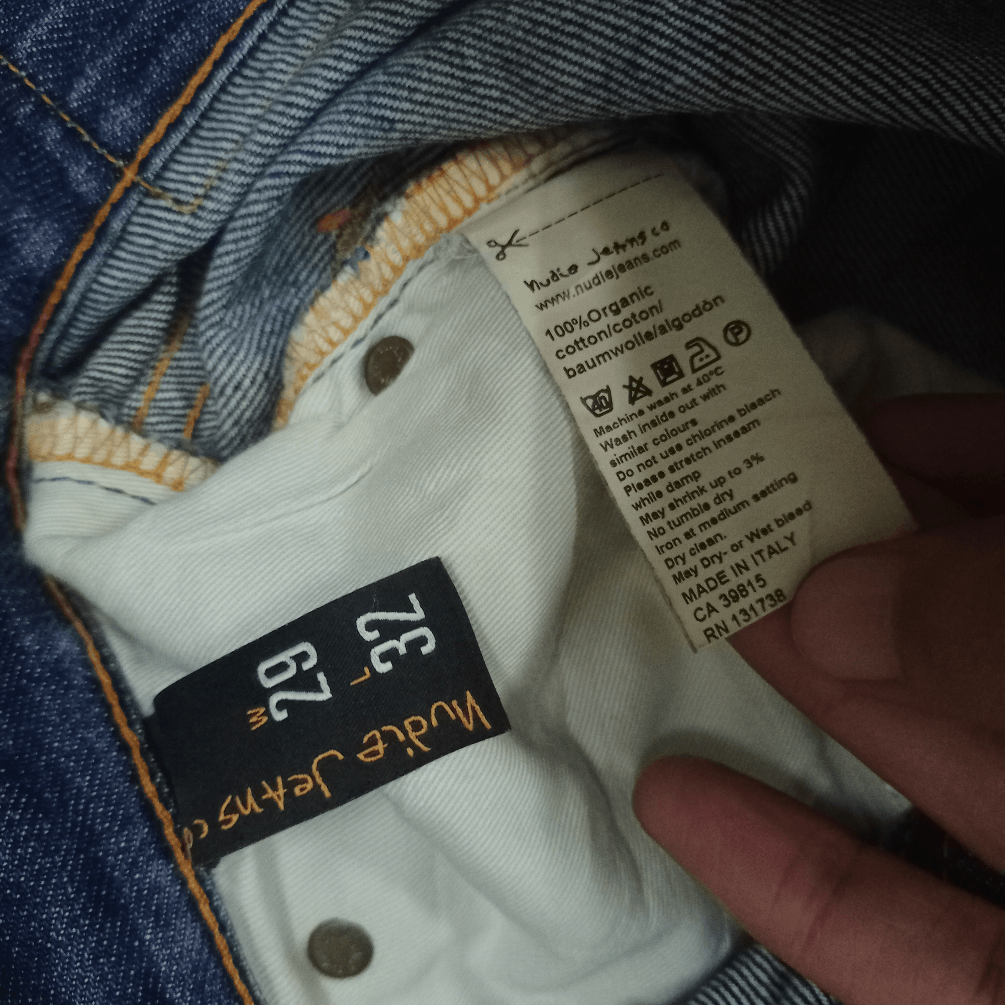 Nudie Jeans Vintage Nudie Button Fly Blue Wash Ripped Style Jeans 30x31 Size US 30 / EU 46 - 8 Thumbnail
