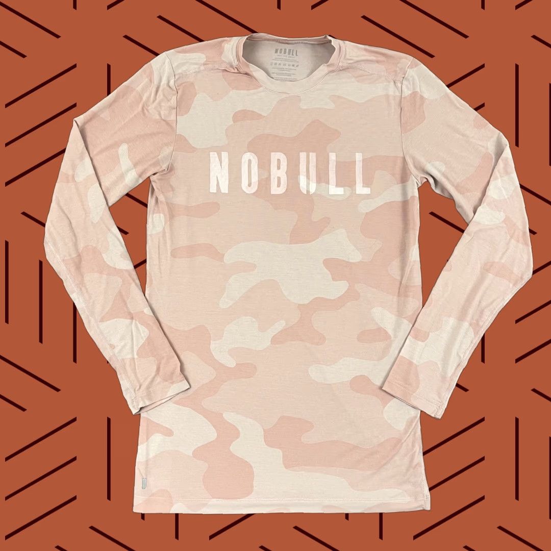 Vintage NOBULL No Bull Shirt Womens Small Pink Camo Active Workout Training Long Sleeve Shirt Size S / US 4 / IT 40 - 1 Thumbnail