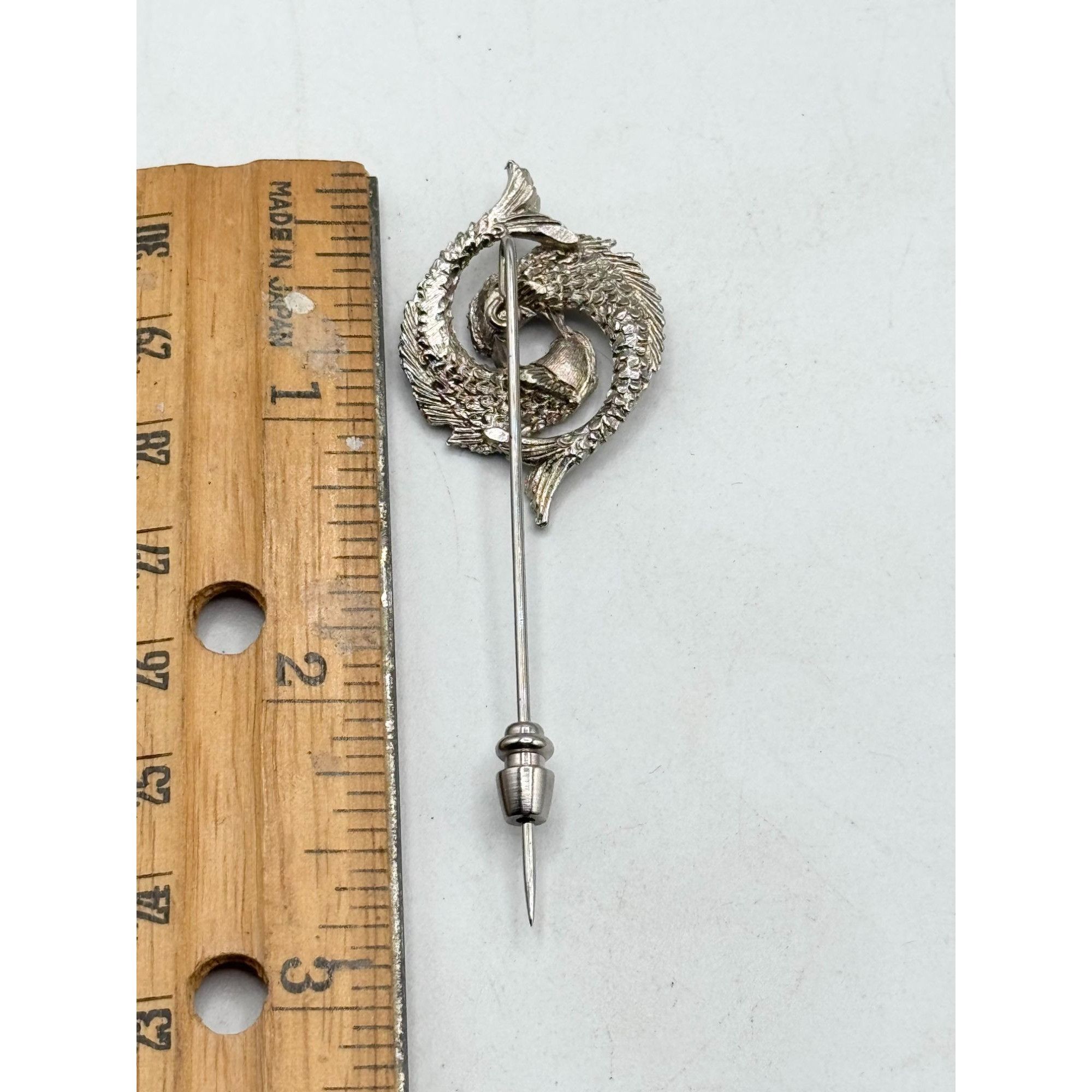 Vintage Vintage Pisces Silver Fish Silver Stick Pin Size ONE SIZE - 3 Thumbnail