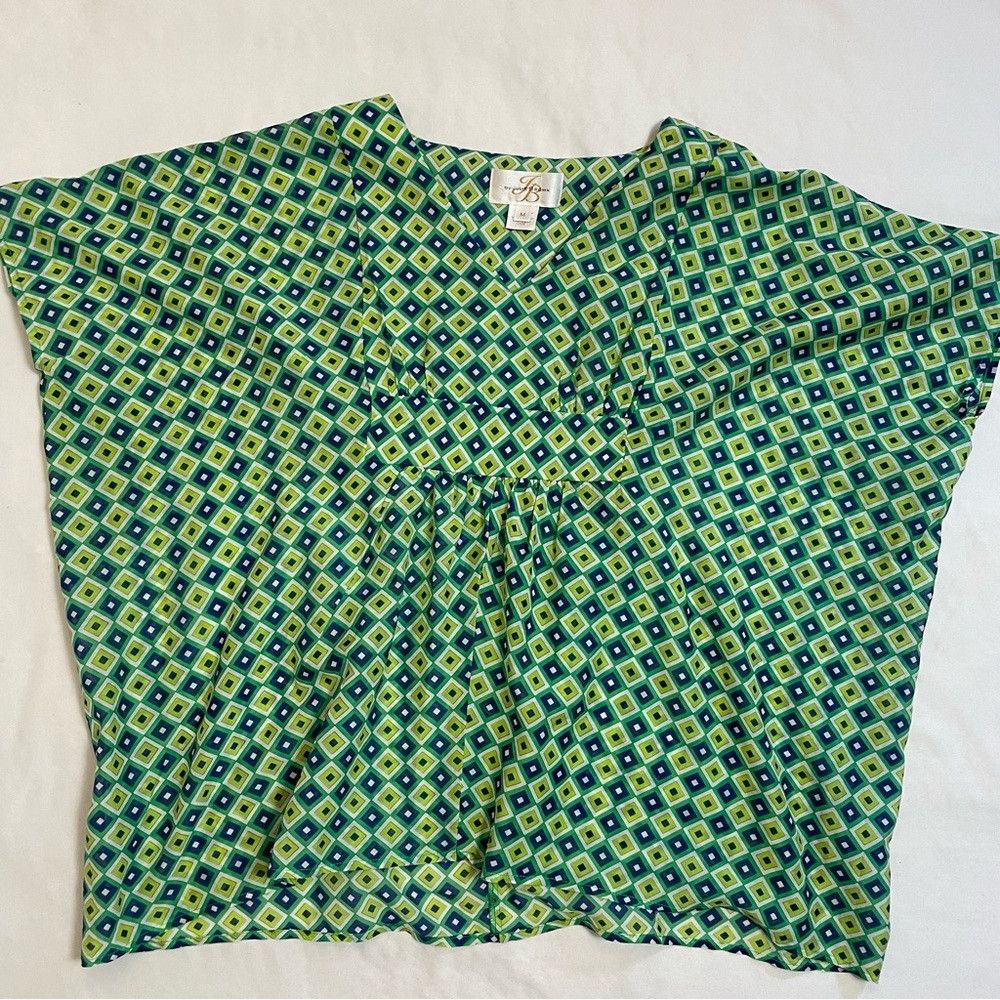 Other JB Julie Brown Cotton Silk Green Top Size M Size M / US 6-8 / IT 42-44 - 6 Thumbnail