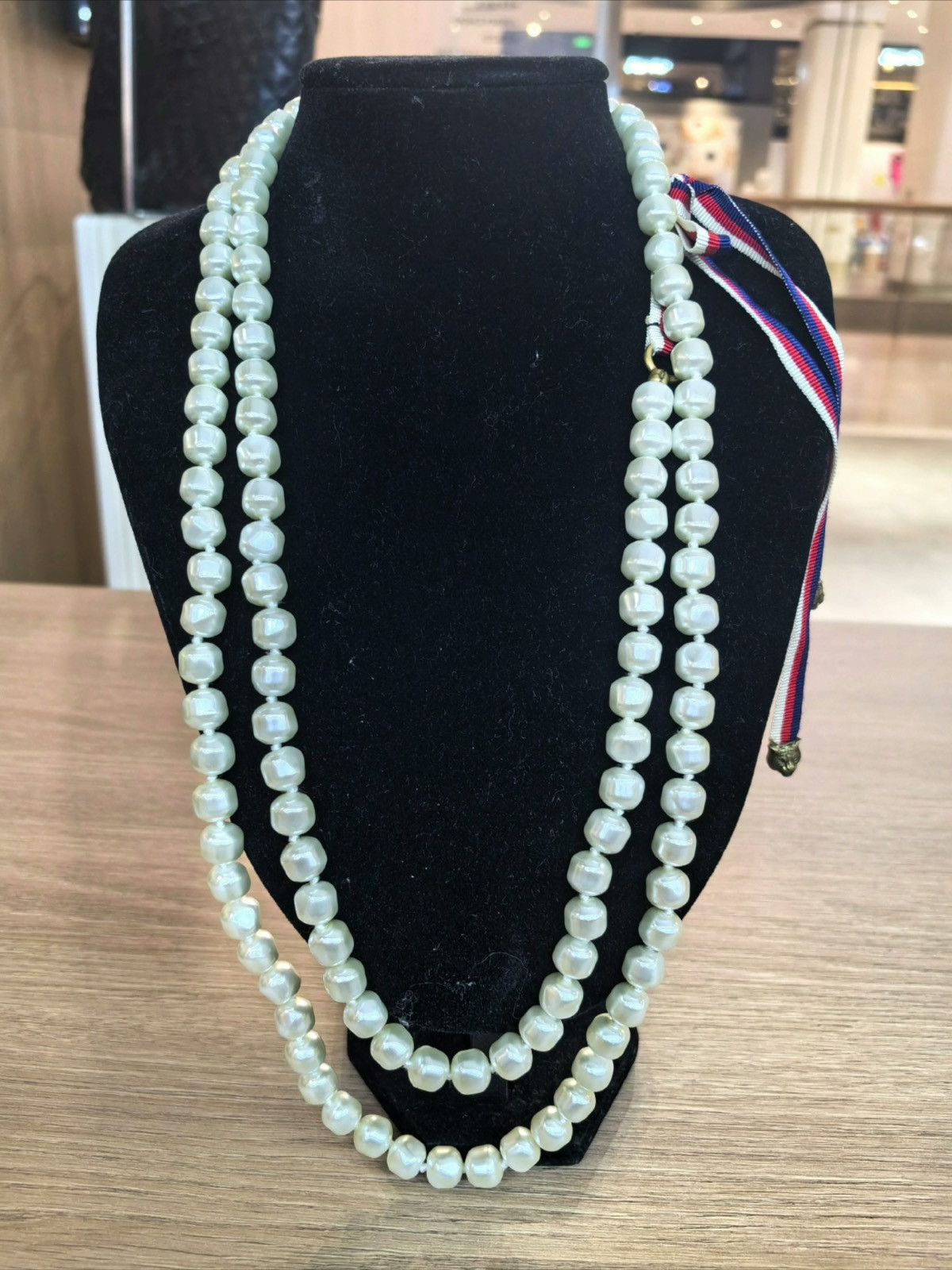 Gucci GUCCI Pearl GG Sylvie Long Necklace Size ONE SIZE - 1 Thumbnail