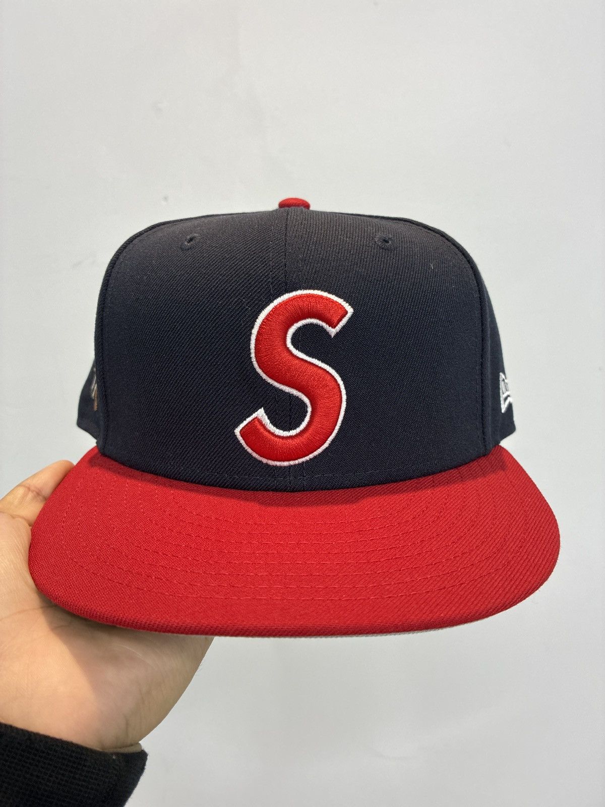 New Era × Supreme Supreme Leather Box Logo New Era Hat | Grailed