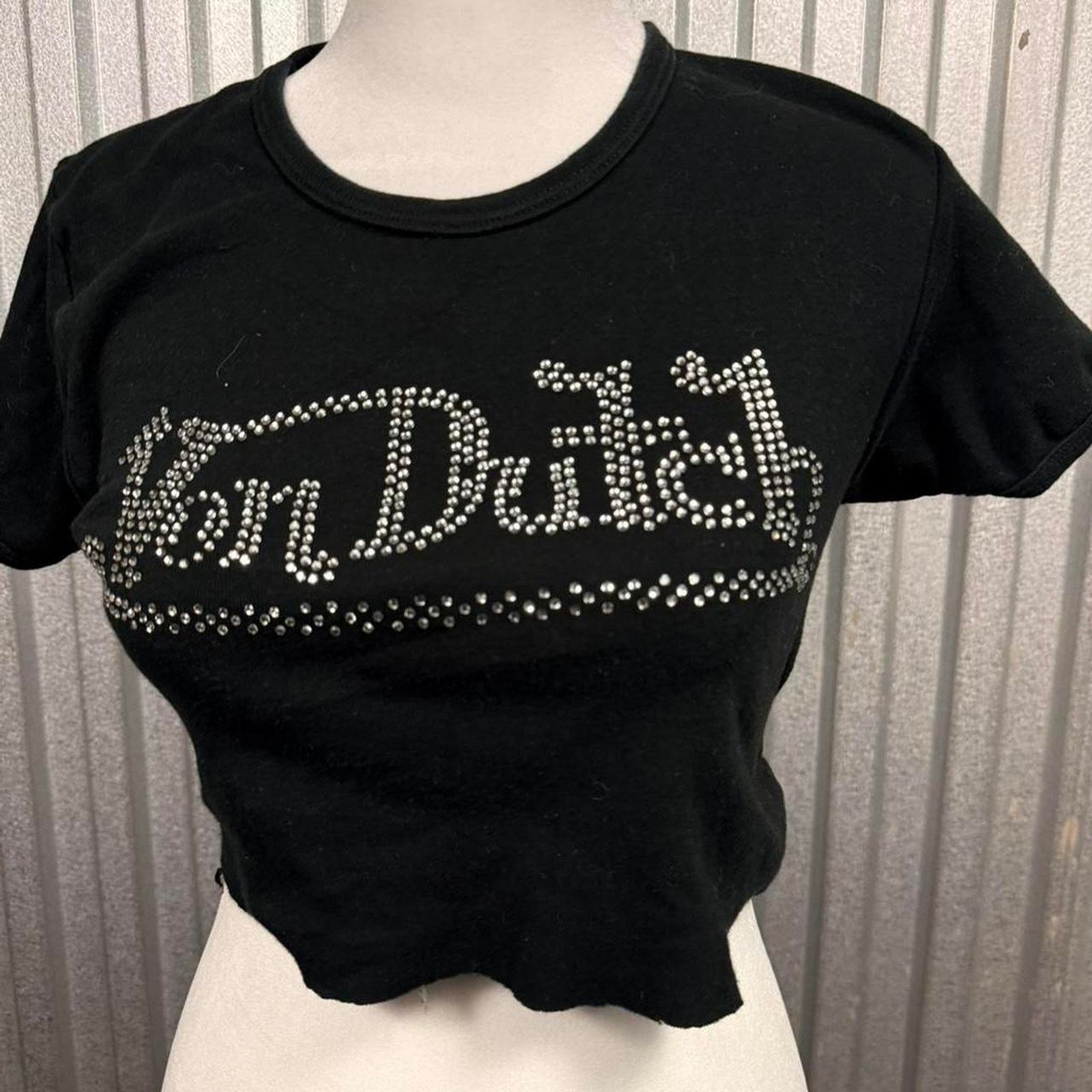 Von Dutch Vintage Black rhinestone cropped Von Dutch Size S / US 4 / IT 40 - 3 Thumbnail