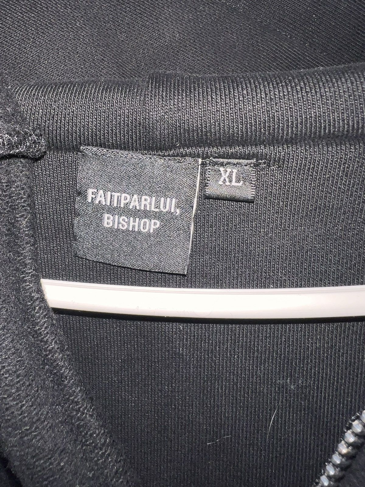 Japanese Brand FAITPARLUI BISHOP “I ❤️” Zip Up Paint Hoodie Size US XL / EU 56 / 4 - 3 Thumbnail