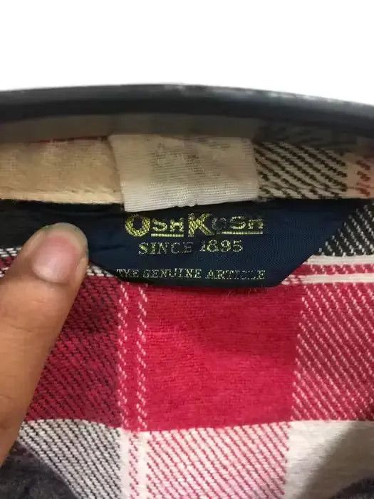 Oshkosh Vintage Oshkosh Plaid Tartan Flannel Shirt 👕 Size US L / EU 52-54 / 3 - 3 Thumbnail