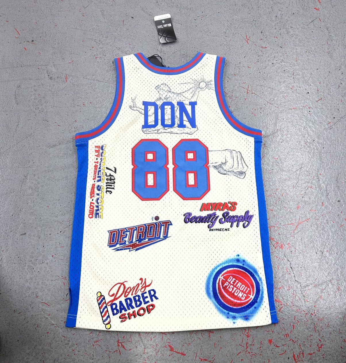 Mitchell & Ness Authentic Mitchell&Ness Big Sean Pistons Jersey Size S NEW Size US S / EU 44-46 / 1 - 8 Thumbnail