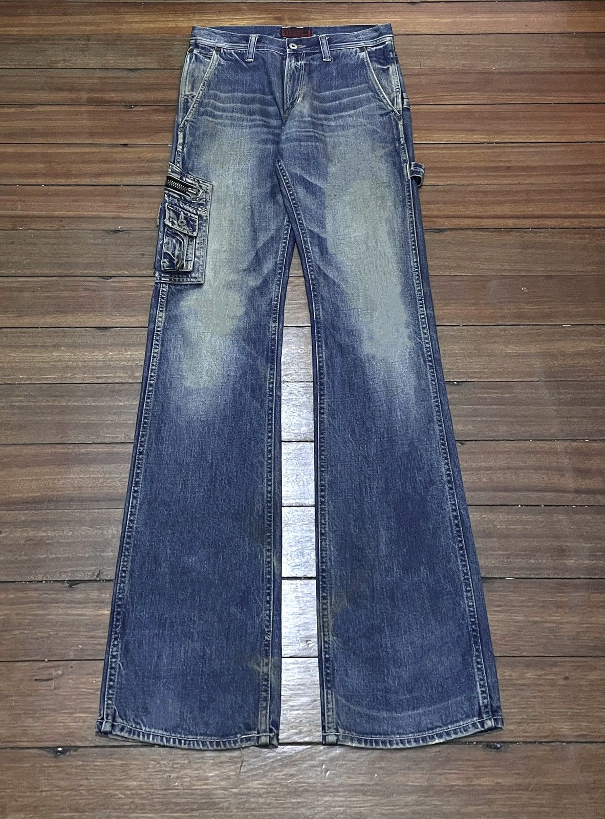 Japanese Brand Very Rare Design Vintage Brand Johnbull X Kojima Jeans 1990s Size US 29 - 1 Thumbnail