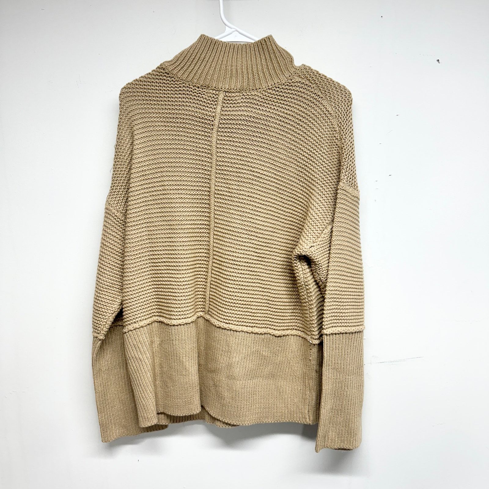 Na-KD Turtleneck Long Sleeve Waffle Knit Sweater Size Medium
