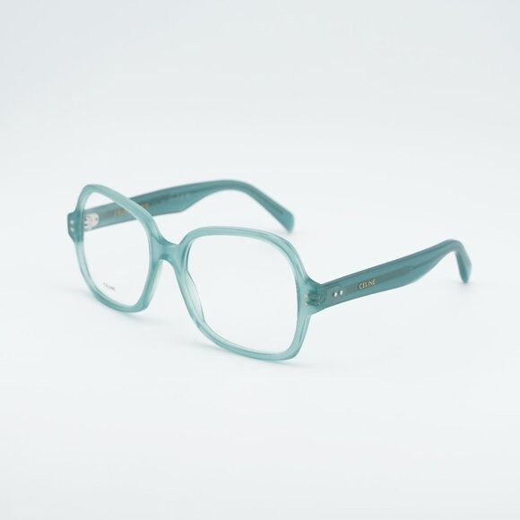 Celine Celine CL50148I 093 Eyeglasses Light Green 53mm Square Frame Size ONE SIZE - 1 Thumbnail