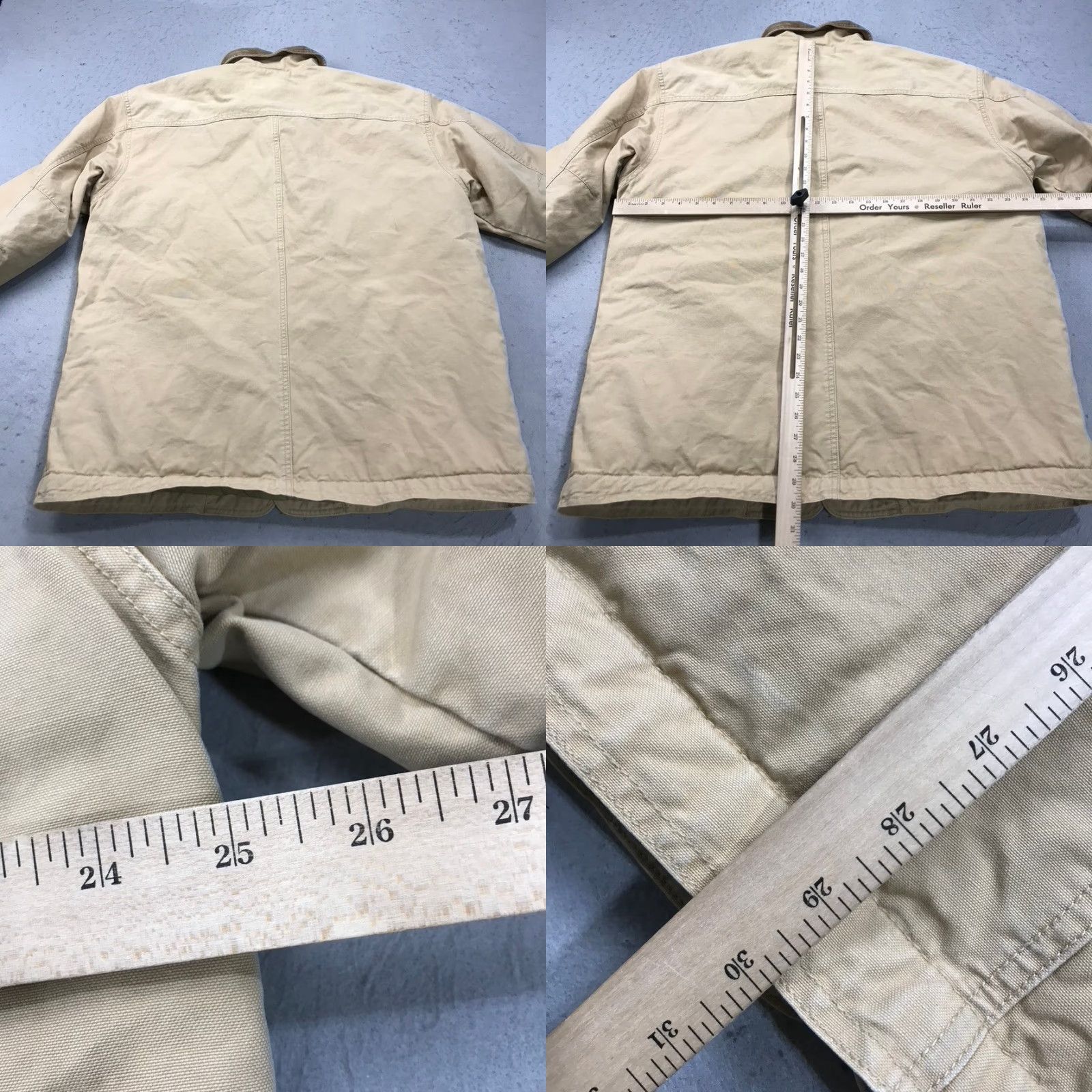 Vintage VINTAGE L.L. Bean Jacket Men Large Brown Barn Chore Coat Heavy Workwear Canvas Cotton Lined 90s Outdoor 80s? Size US L / EU 52-54 / 3 - 8 Thumbnail