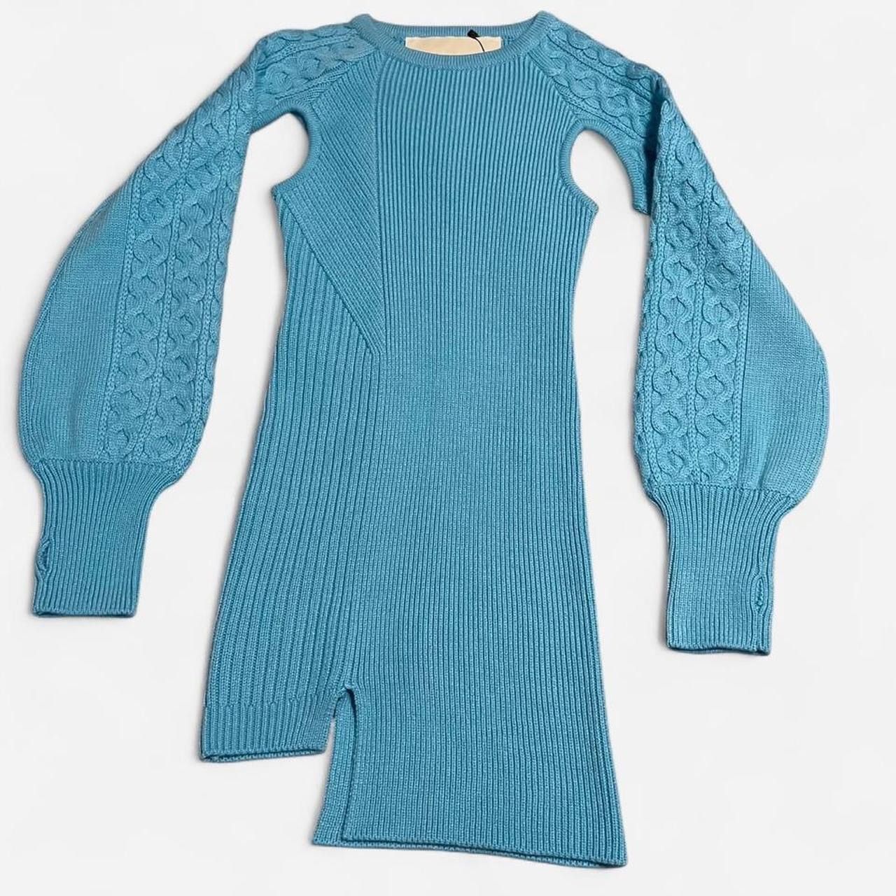 Andersson Bell Andersson Bell blue Batty cutout ribbed knit mini dress Size S / US 4 / IT 40 - 1 Thumbnail