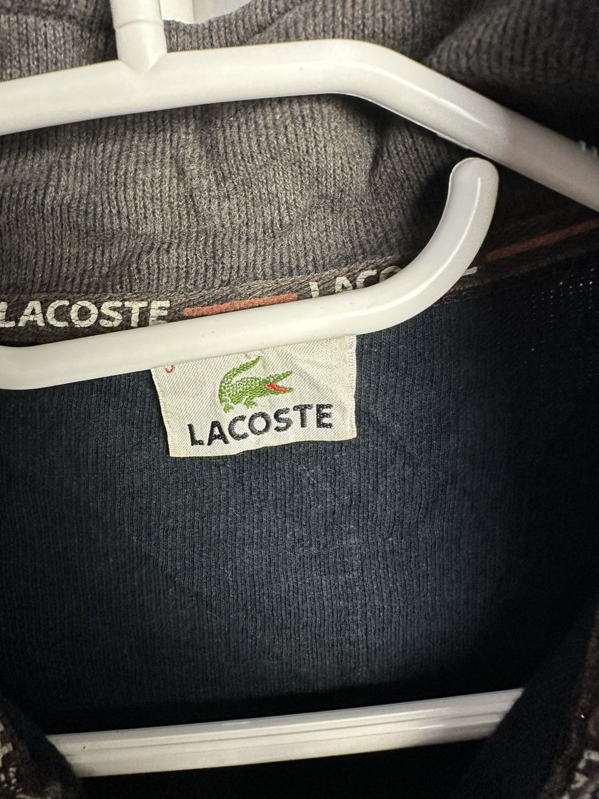 Lacoste Lacoste Vintage Zip Sweater y2k Size US L / EU 52-54 / 3 - 3 Thumbnail